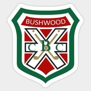 BUSHWOOD CC Country Club Logo Sticker